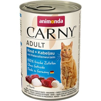 Animonda Carny Adult Rind & Kabeljau & Petersilienwurzeln 12 x 400g