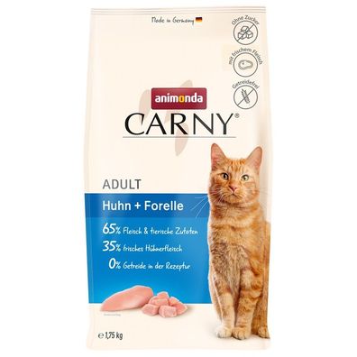 Animonda Carny Adult Trockenfutter Huhn & Forelle 4 x 1,75 kg
