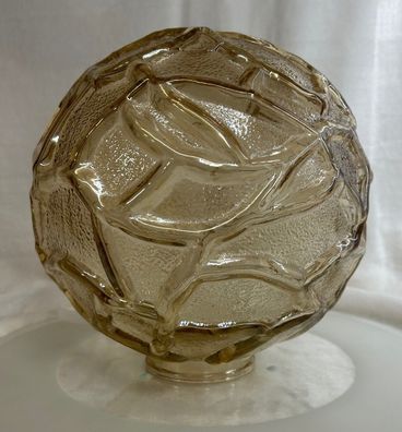Kugelglas Ersatzglas Ø220mm Kragen Ø80mm Strukturglas Goldlüstern Außenleuchten