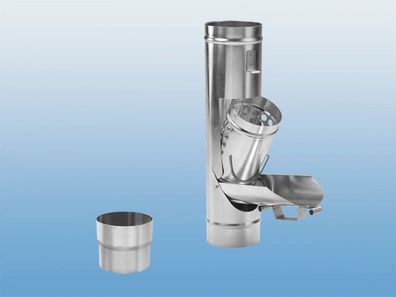 Laubsammler Zink mit Korb DN 76 - 120 inkl. Adapter