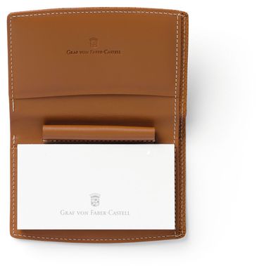 Graf von Faber-Castell Blocketui mit Schlaufe Epsom, Cognac