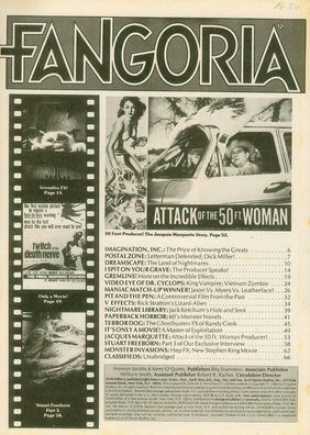 Fangoria # 39 (Make-up FX of V, Dreamscape) (USA, 1984)