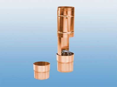 Laubsammler Kupfer mit Sieb DN 80 - 120 inkl. Adapter