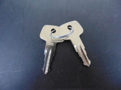 2x Original Kamei Ersatzschlüssel 005 Schlüssel für Dachträger und Dachboxen Mercedes