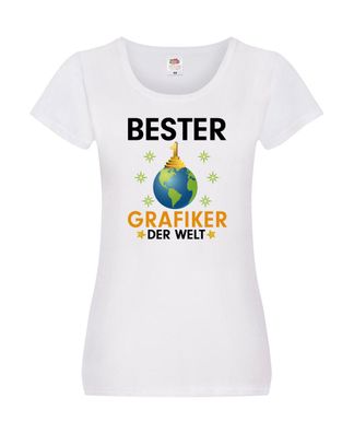 Welt Bester Grafiker | Grafik Design | Grafikdesign Damen Shirt Weiß