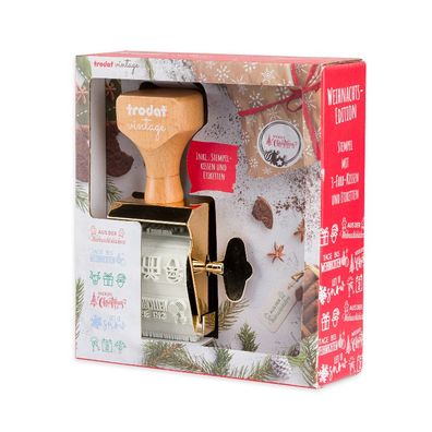 Trodat ® Vintage Wortbandstempel 518079 ""Glückwünsche""Weihnachten"