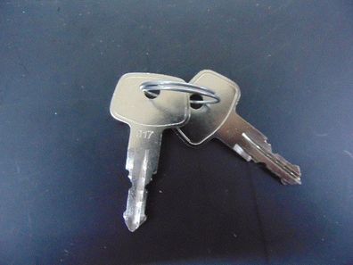2x Original Kamei Ersatzschlüssel 017 Schlüssel für Dachträger und Dachboxen Mercedes