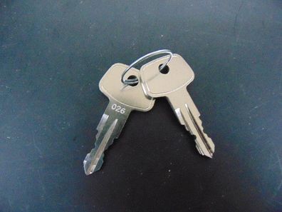 2x Original Kamei Ersatzschlüssel 026 Schlüssel für Dachträger und Dachboxen Mercedes