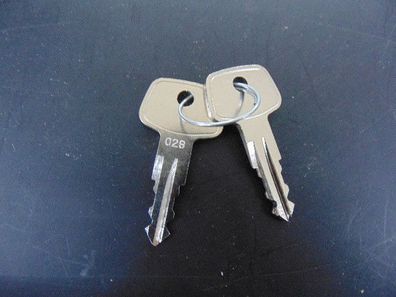 2x Original Kamei Ersatzschlüssel 028 Schlüssel für Dachträger und Dachboxen Mercedes