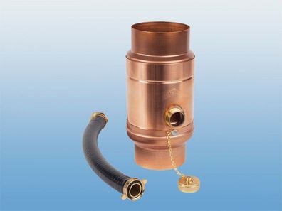 Regensammler Kupfer mit Anschluss - Set DN 60 - 120