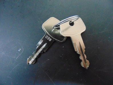 2x Original Kamei Ersatzschlüssel 038 Schlüssel für Dachträger und Dachboxen Mercedes
