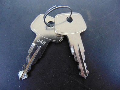 2x Original Kamei Ersatzschlüssel 043 Schlüssel für Dachträger und Dachboxen Mercedes