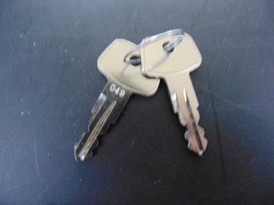2x Original Kamei Ersatzschlüssel 049 Schlüssel für Dachträger und Dachboxen Mercedes