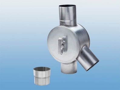 Wasserverteiler Wasserweiche Zink DN 76 - 120 inkl. Adapter