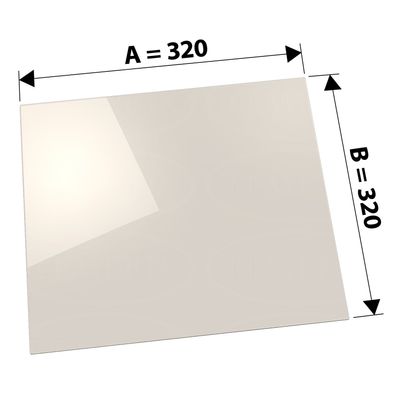320 x 320 x 4 mm Kaminglas ohne/mit Dichtungsset Ofenscheibe plan für Ofen Kamin