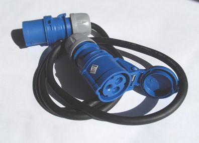 CEE Verbindungsleitung Kabel Stecker Kupplung Adapterkabel 1,5m 143540b NEU