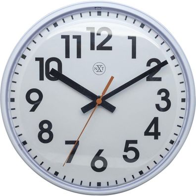 nXt - 7308WI - Wanduhr - 26cm - weiß - Peter