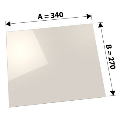 340 x 270 x 4 mm Kaminglas ohne/mit Dichtungsset Ofenscheibe plan für Ofen Kamin