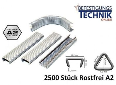 D-Ring Klammer RING R15SS50 HR23 rostfrei für Bostitch RINGER 9/16 Regur Ringler KL-1