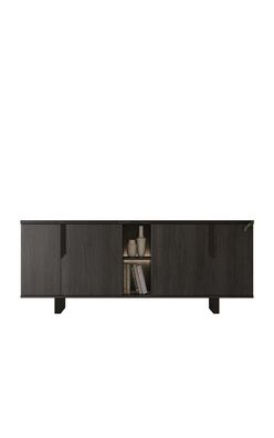 Sideboard Orion in Rosenholzoptik/Schwarz