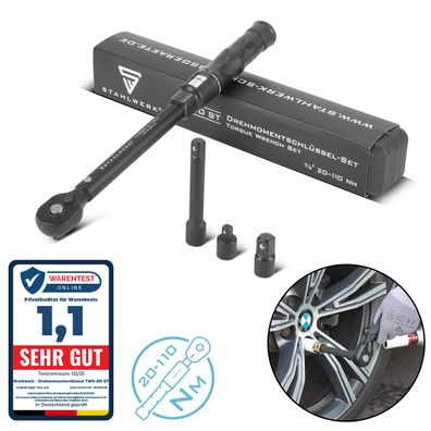 Stahlwerk Drehmomentschlüssel TWS-110 ST 72 Zähne 20-110 Nm 3/8“ Umschaltknarre