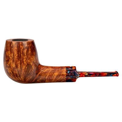 VAUEN Pfeife Harlekin 111, hellbraun, glatt, 9mm Filter, Weißpunkt, Limitiert