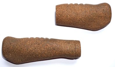 Fahrradgriffe Gel + Kork braun 135/95 mm