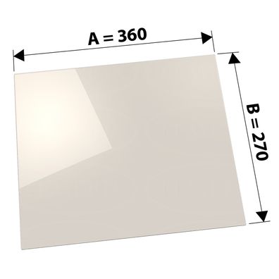 360 x 270 x 4 mm Kaminglas ohne/mit Dichtungsset Ofenscheibe plan für Ofen Kamin
