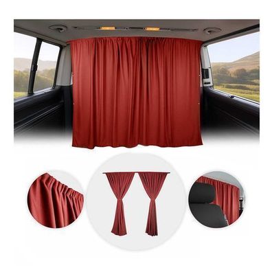 Maß Gardinen für Ford Transit Tourneo Connect L1 L2 Fahrerhaus Abtrennung Rot