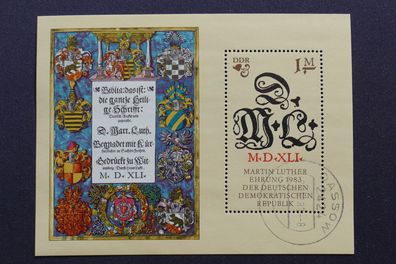 DDR MiNr. 2833 Block 73 gestempelt (AK 775)