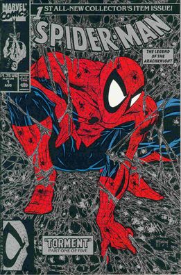 Spiderman # 1 (Todd McFarlane, silver cover edition) (USA, 1990)