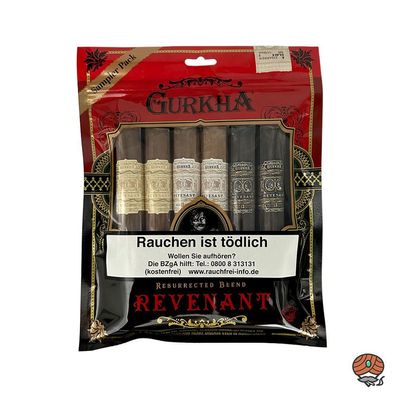 Gurkha Revenant Sampler Pack 6 Zigarren im Toro Format