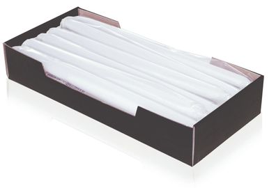 Eika 203039.004 Spitzkerzen - Ø25 mm, Höhe 250 mm, weiß