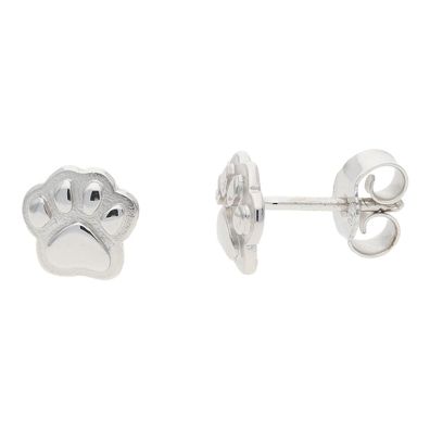 JuwelmaLux Ohrstecker Pfote 925 Sterling Silber JL20-06-1004