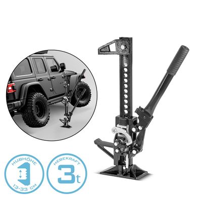 Stahlwerk Zahnstangenheber 20" 3t 33cm Farm Jack Stockwinde Offroad Wagenheber