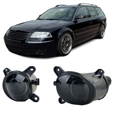 Klarglas Nebelscheinwerfer Set Schwarz Smoke für VW Passat B5 3BG 2000-2005