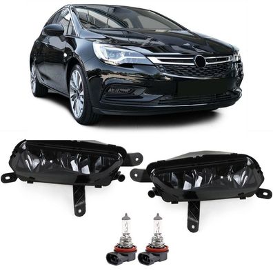 Nebelscheinwerfer Schwarz Smoke Set für Opel Astra K ab 2015 Zafira C ab 2016