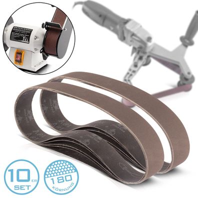 Stahlwerk Schleifband 10er Set P180 40 x 760mm Gewebe Schleifpapier