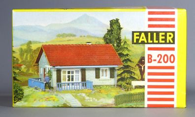 Faller H0 B-200 Sommerhaus Wohnhaus Siedlerhaus mit Terrasse 50er/60er NEU OVP