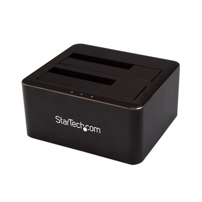 StarTech Dual-Bay USB 3.0 to SATA Hard Drive Docking Station, USB Hard Drive Do... ->
