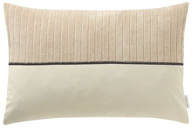Tom Tailor Cord beige Zierkissenhülle 38x58cm