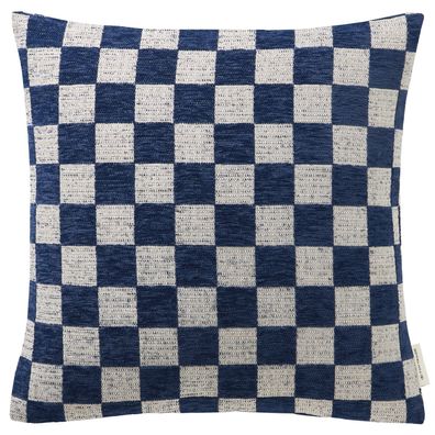 Tom Tailor Checkerbox navy Zierkissenhülle 45x45cm