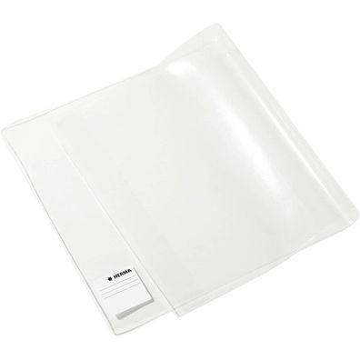 10 HERMA Buchumschläge BASIC transparent 54,0 x 29,5 cm