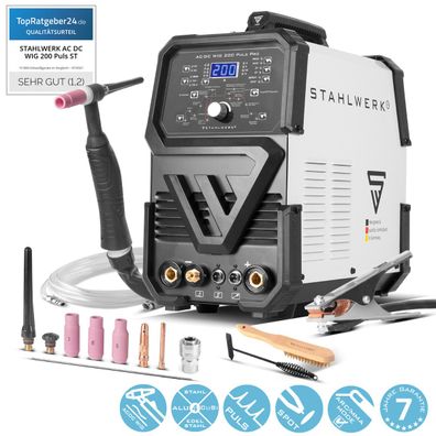Stahlwerk Digitales Schweißgerät AC/DC WIG 200 Puls Pro IGBT Inverter 200A
