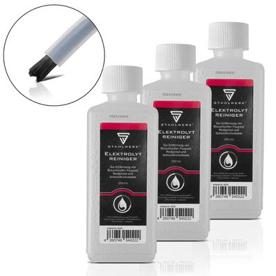 Stahlwerk 3 x Elektrolytreiniger für Schweißnaht-Reinigungsgeräte 250 ml