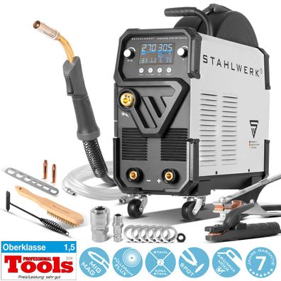 Stahlwerk Schweißgerät MIG MAG 270 Digital IGBT 4-in-1 Inverter mit 270 A