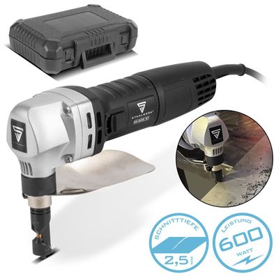 Stahlwerk Blechknabber BK-600 ST mit 600W und 2.000 U/min bis 2,5mm Schnitttiefe