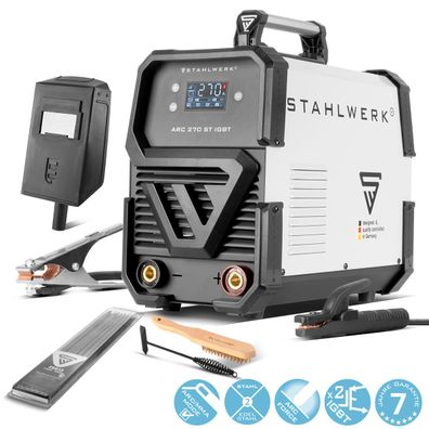 Stahlwerk Schweißgerät ARC 270 ST DC MMA E Hand Inverter mit 270 A