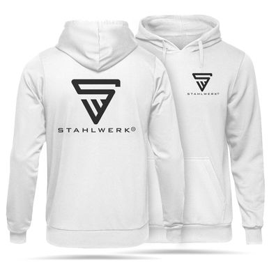 Stahlwerk Hoodie Kapuzenpulli Kapuzenpullover Weiß Größe M