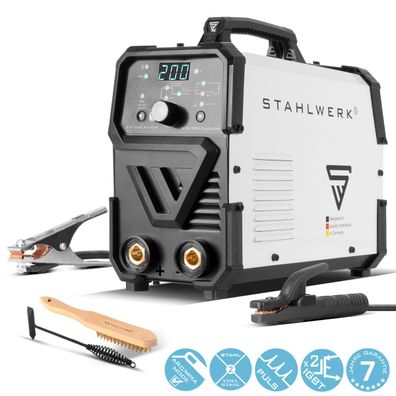 Stahlwerk Schweißgerät ARC 200 Puls Pro MMA E Hand Lift TIG Pulsfunktion 200 A